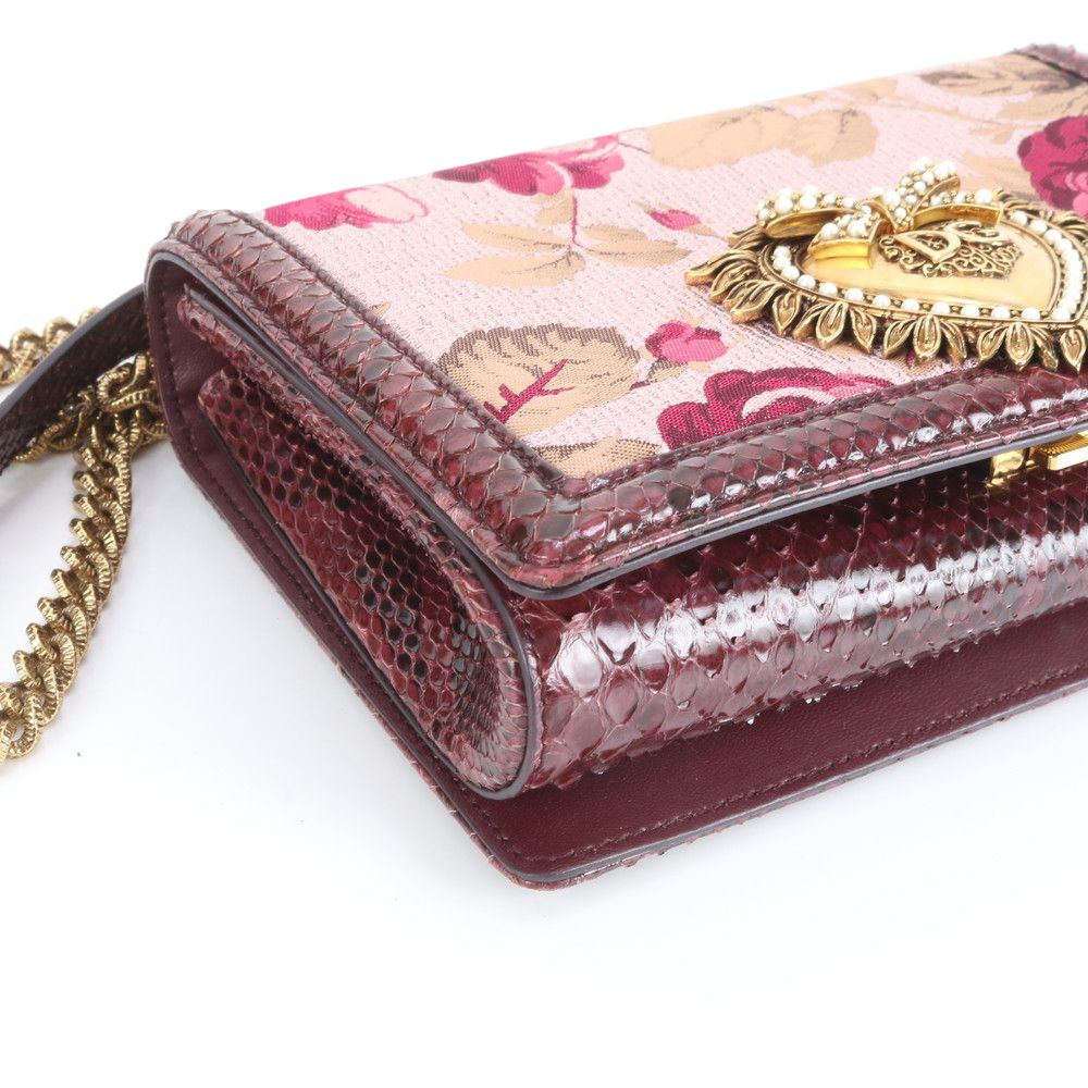 極美品 ドルチェアンドガッバーナ D&G ディヴォーション パイソン