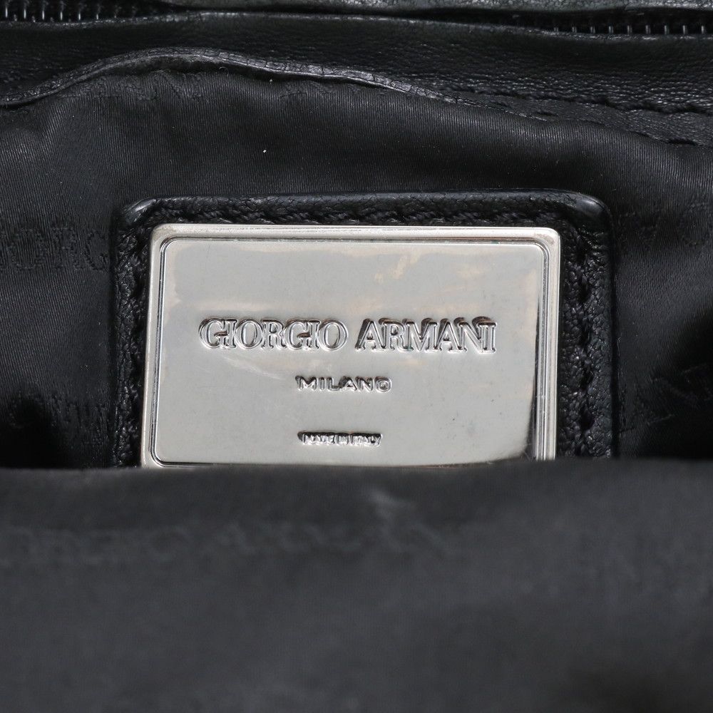 美品 ジョルジオアルマーニ レザー トート バッグ ショルダー ビジネス