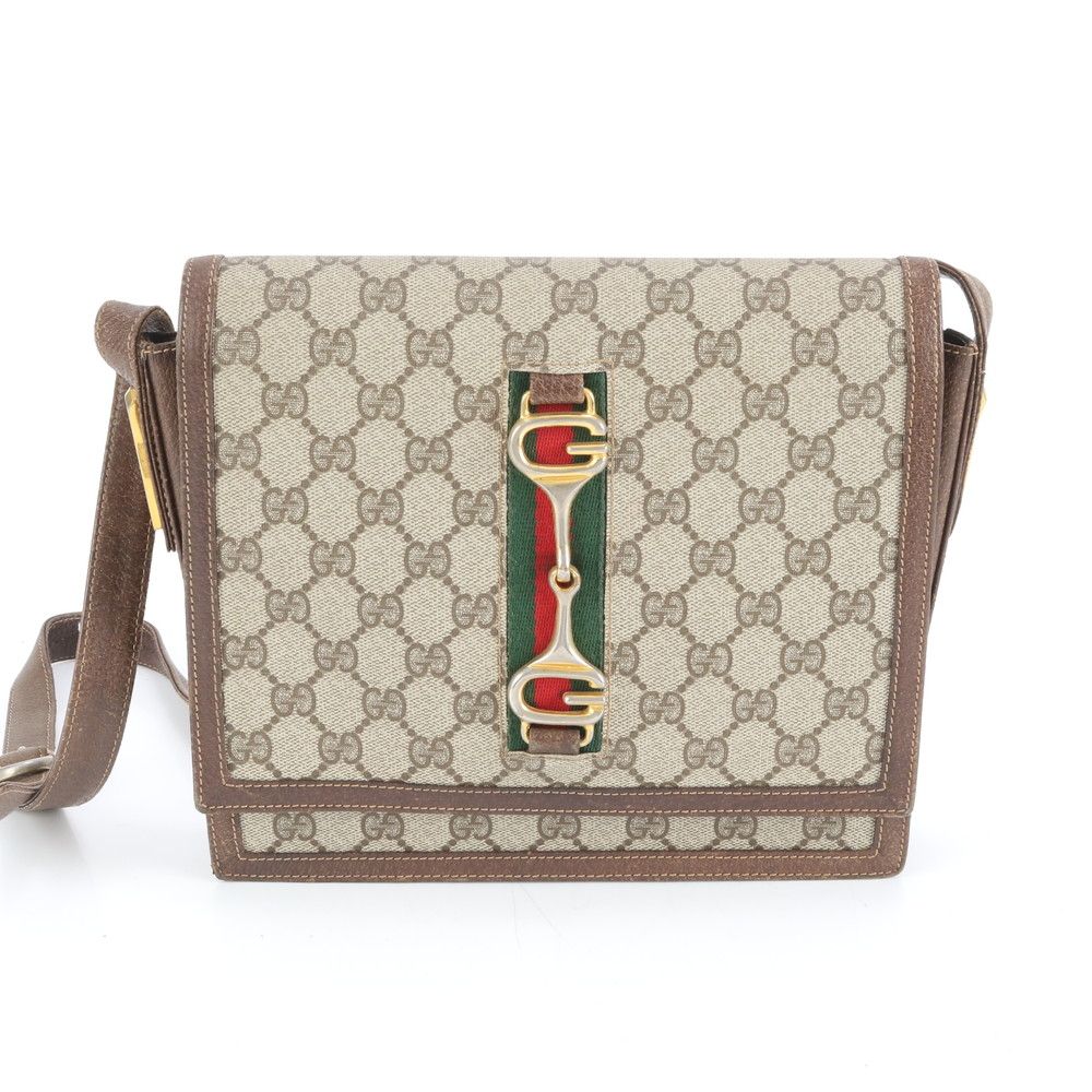 【極美品】 グッチ GGスプリーム ホースビット ショルダーバッグ 625615 GUCCI（グッチ） 並行輸入 ショルダーバッグ ホースビット 625615