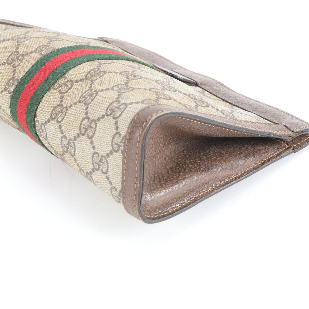 【美品】グッチ　ポーチ　セカンドバッグ　GGスプリーム　PVC レザー　ブラウン 楽天市場】【美品】グッチ GUCCI GGスプリーム セカンドバッグ