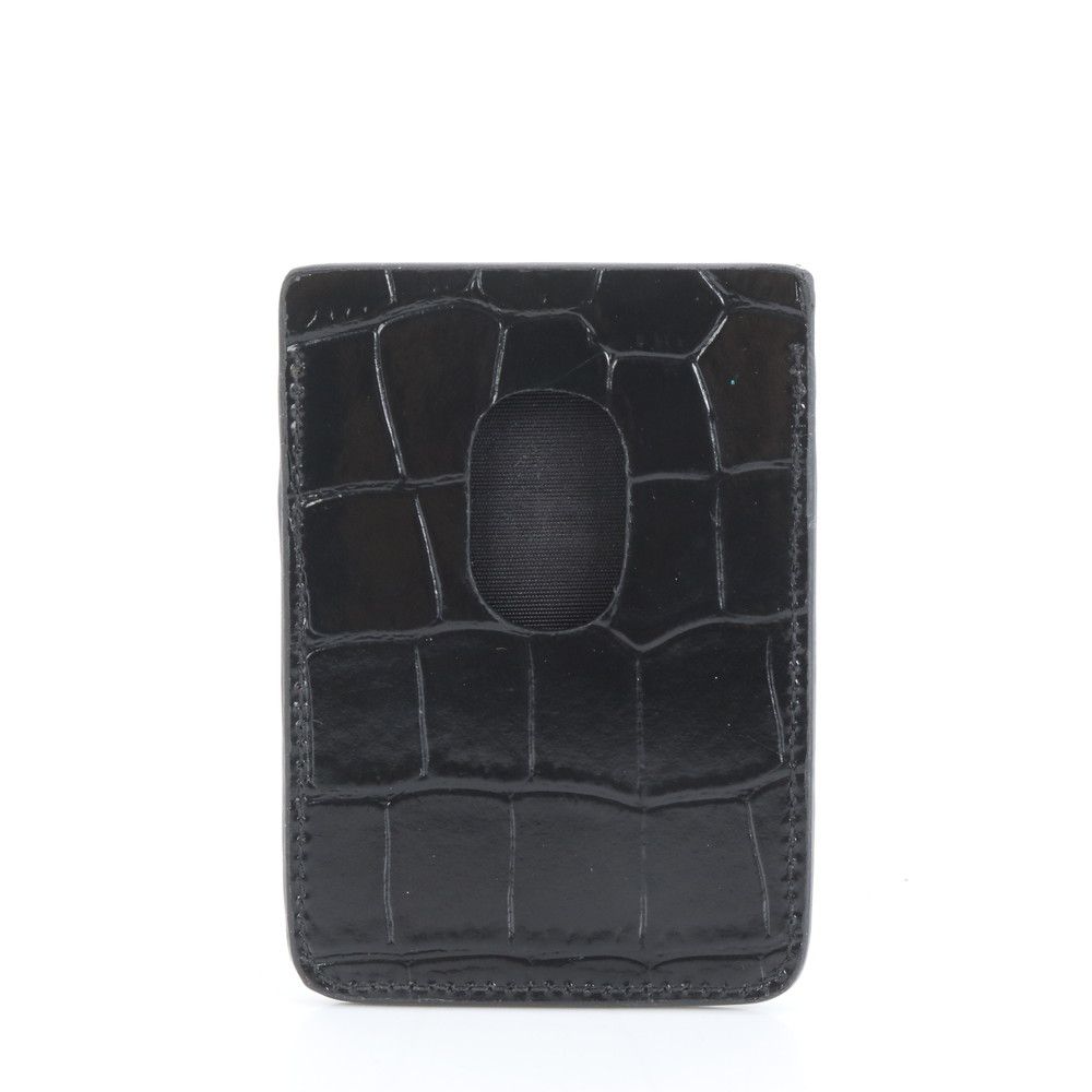 ✨極美品✨バレンシアガ　二つ折り　ケース　小銭入れ　クロコ　レザー　黒 BALENCIAGA（バレンシアガ） 二つ折り財布 594315 1ROP3 メンズ レザー