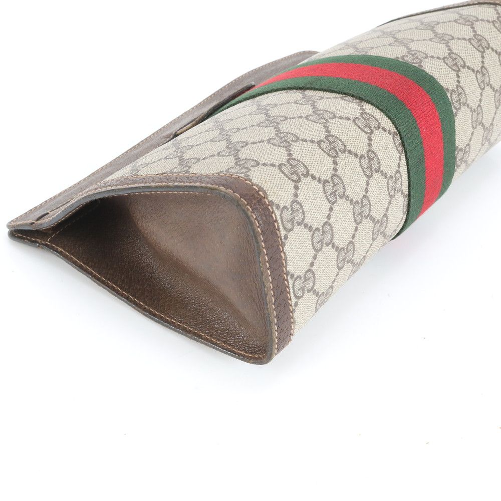 グッチ GGスプリーム シェリー ライン レザー セカンドバッグ クラッチ