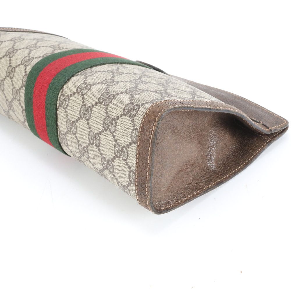 グッチ GGスプリーム シェリー ライン レザー セカンドバッグ クラッチ