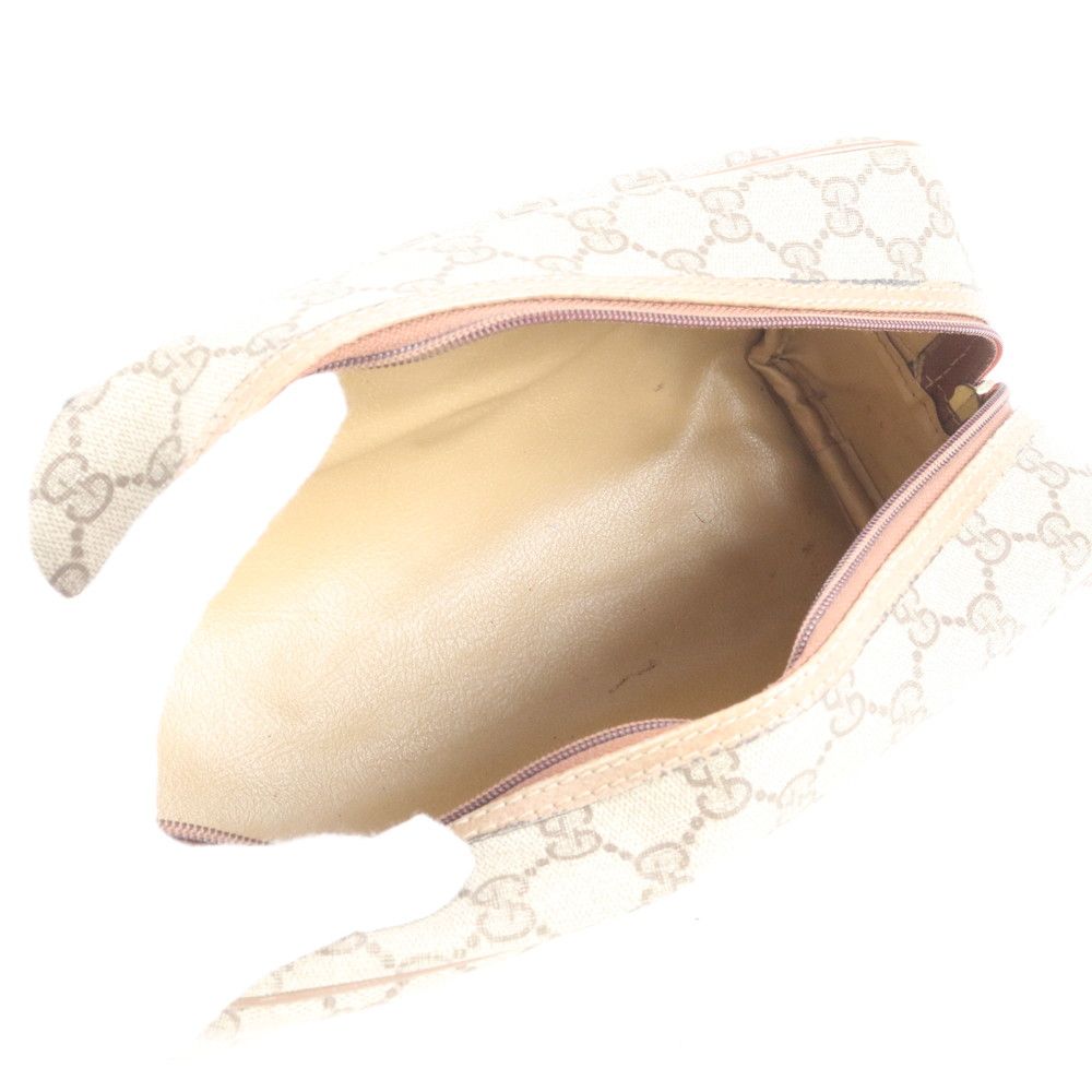 美品 グッチ GGスプリーム レザー セカンドバッグ クラッチ ポーチ