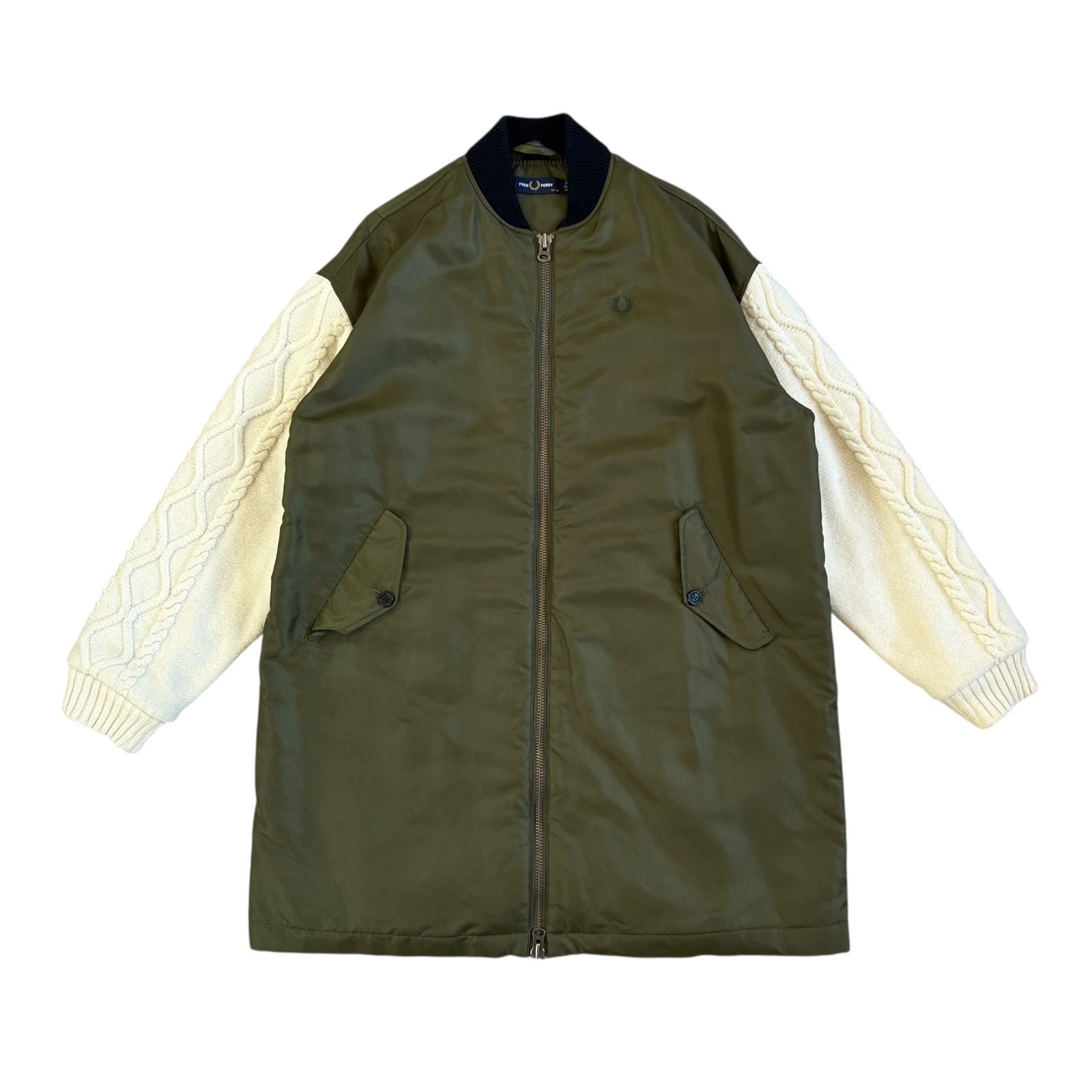 FRED PERRY / フレッドペリー ニットスリーブ ボンバージャケット 異 