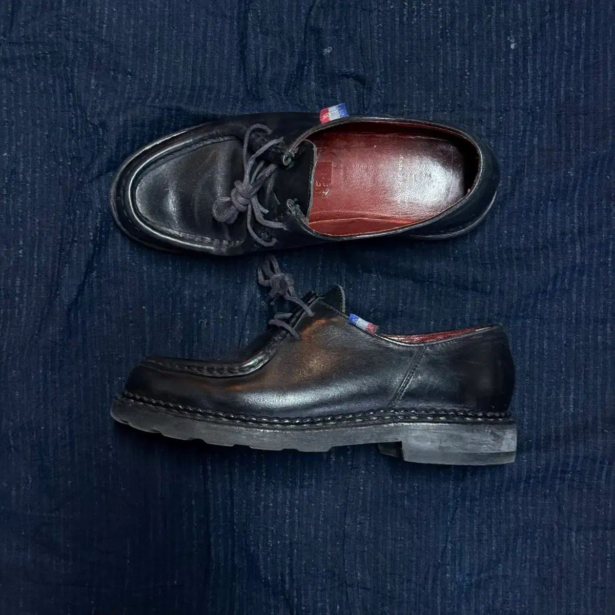 パラブーツ ミカエル BBR リセ ブラック UK 7