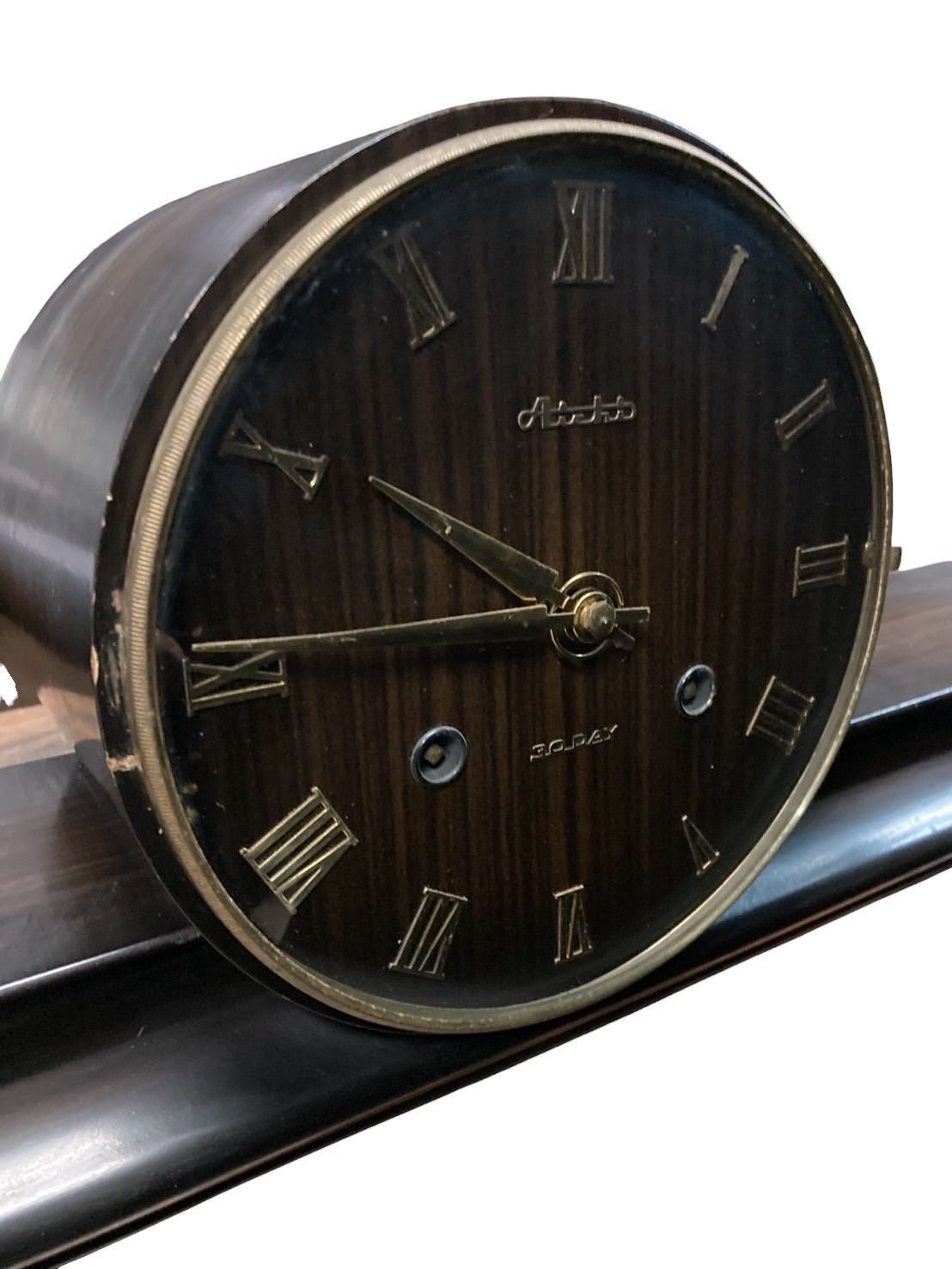 置き時計 昭和中期 製造 愛知時計電機 (AICHI) ゼンマイ式 30日巻き