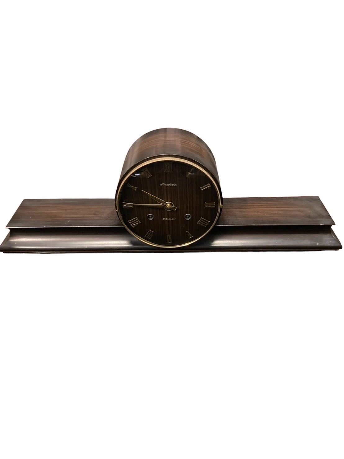 置き時計 昭和中期 製造 愛知時計電機 (AICHI) ゼンマイ式 30日巻き