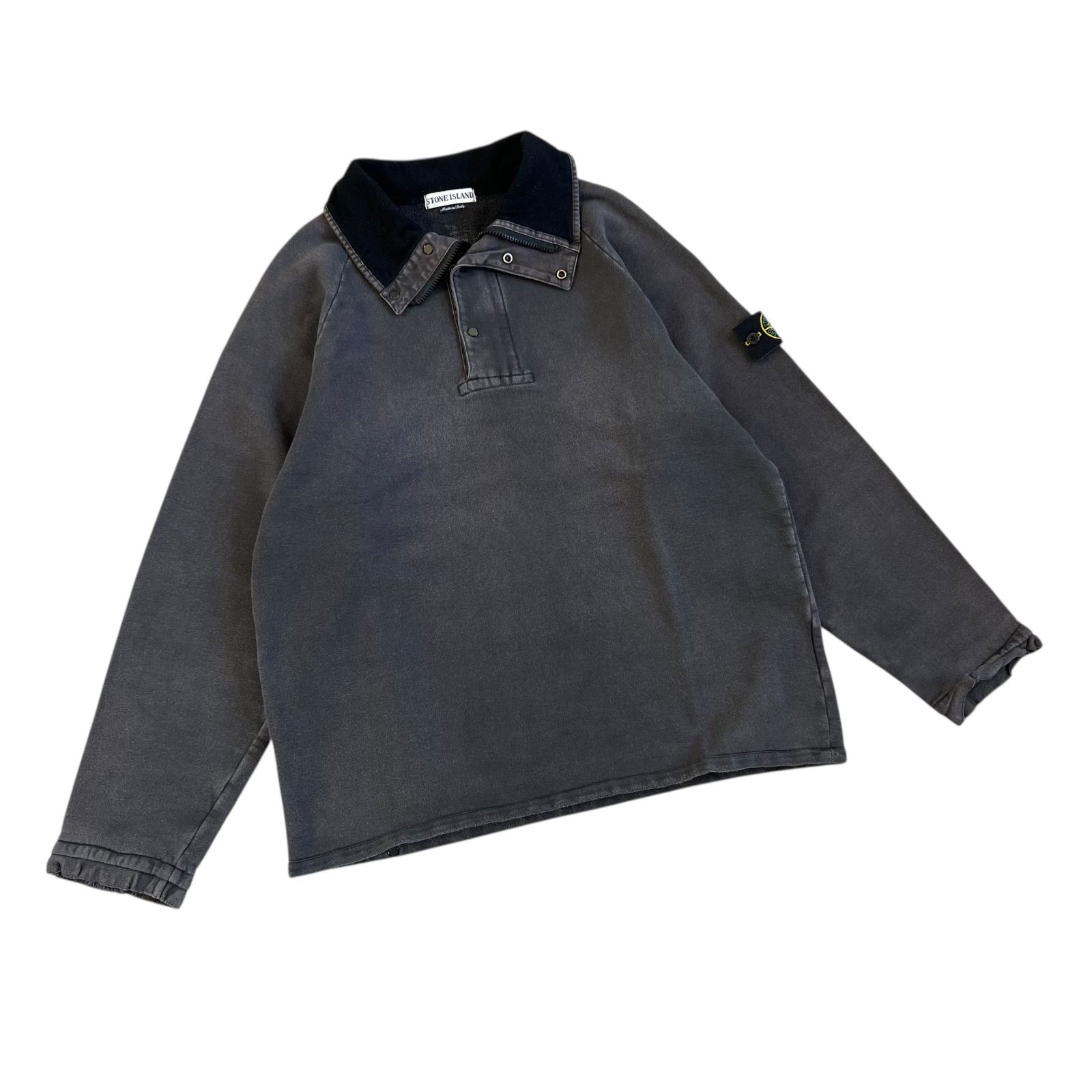 stone  ストーンアイランド　ハーフジップスウェット アウトレット】【ラスト1点】STONE ISLAND ストーンアイランド ハーフ