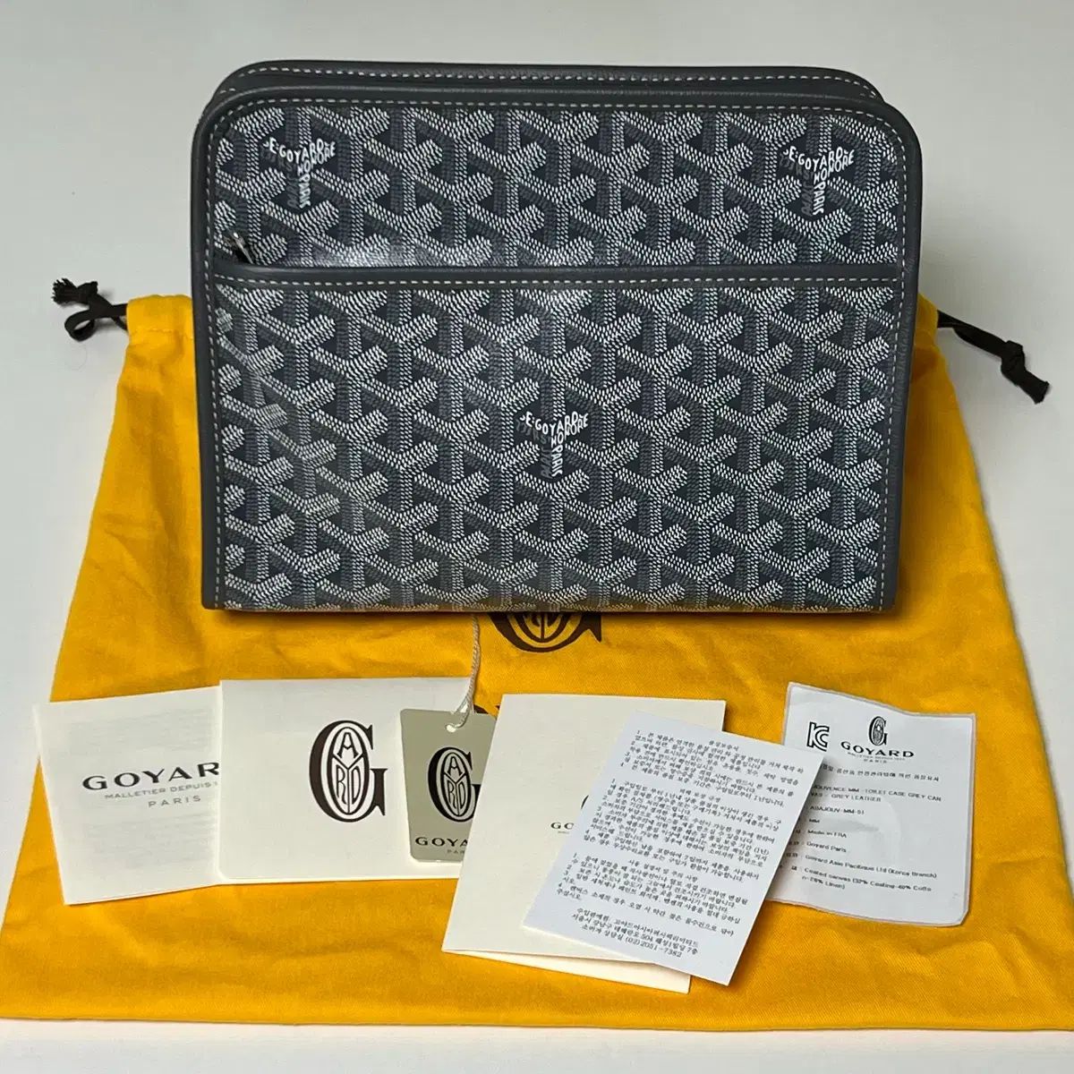 MM ゴヤール ジュール ドゥ ポッシュ トワル バック グレー