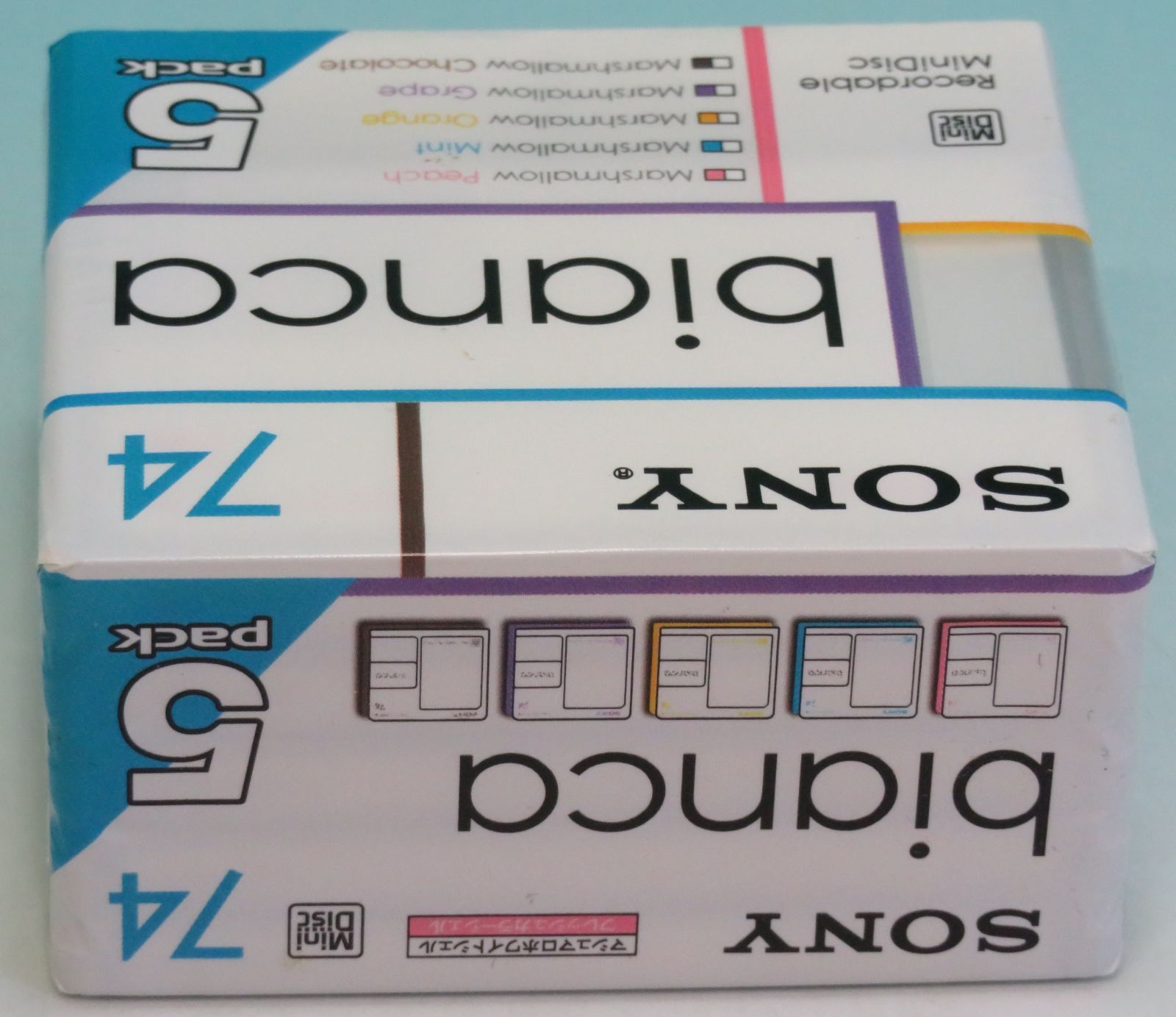 SONY ソニー □ bianca 74分ミニディスク MDディスク 5枚ミックス