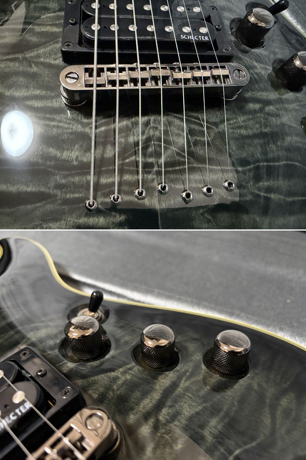 ☆極上美品 Schecter OMEN 7 Extreme 7弦ギター コイルタップ付き