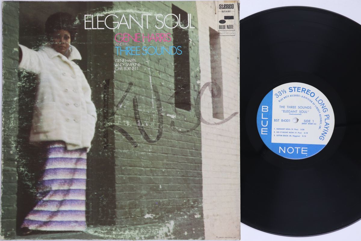米LP Gene Harris 3 Sounds Elegant Soul BLUE NOTE 00260