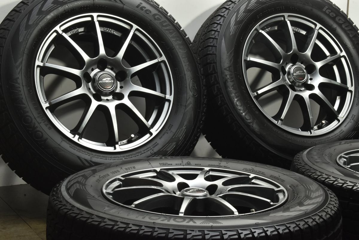 バリ溝 シュナイダー16 in 6 5 J 38 PCD 114 3 ヨコハマ アイスガード G 075 215 70 R 16 デリカD アウトランダー RAV 4 ハリアー