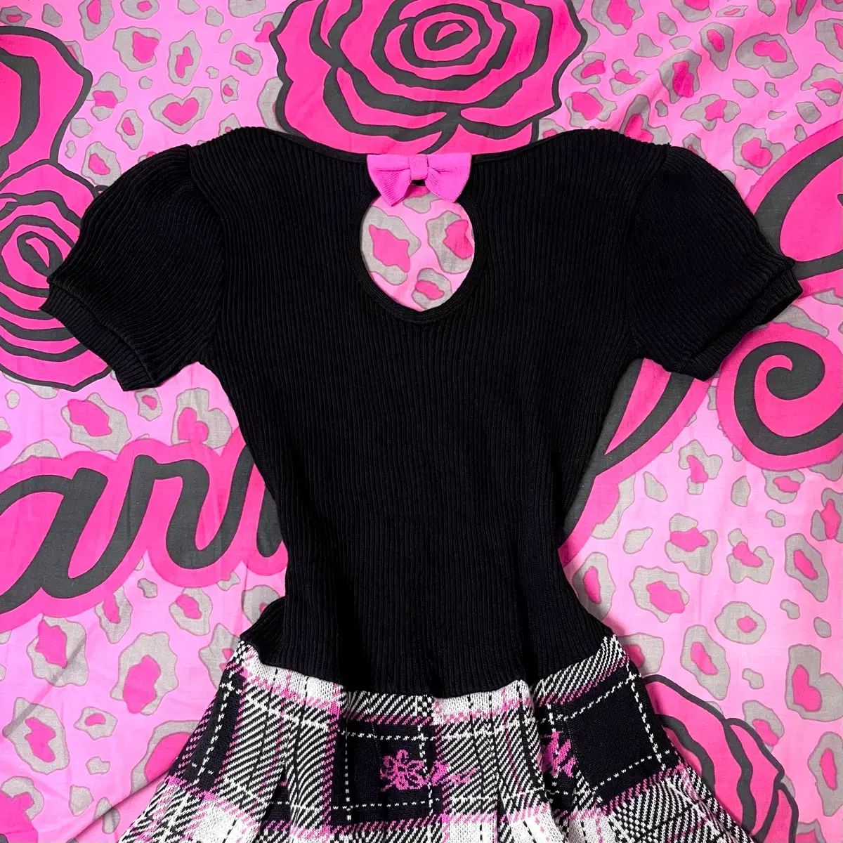 MA RSマーズ アゲハ ハートチェック リボンドレス 姫ギャル ピンター 必須アイテム