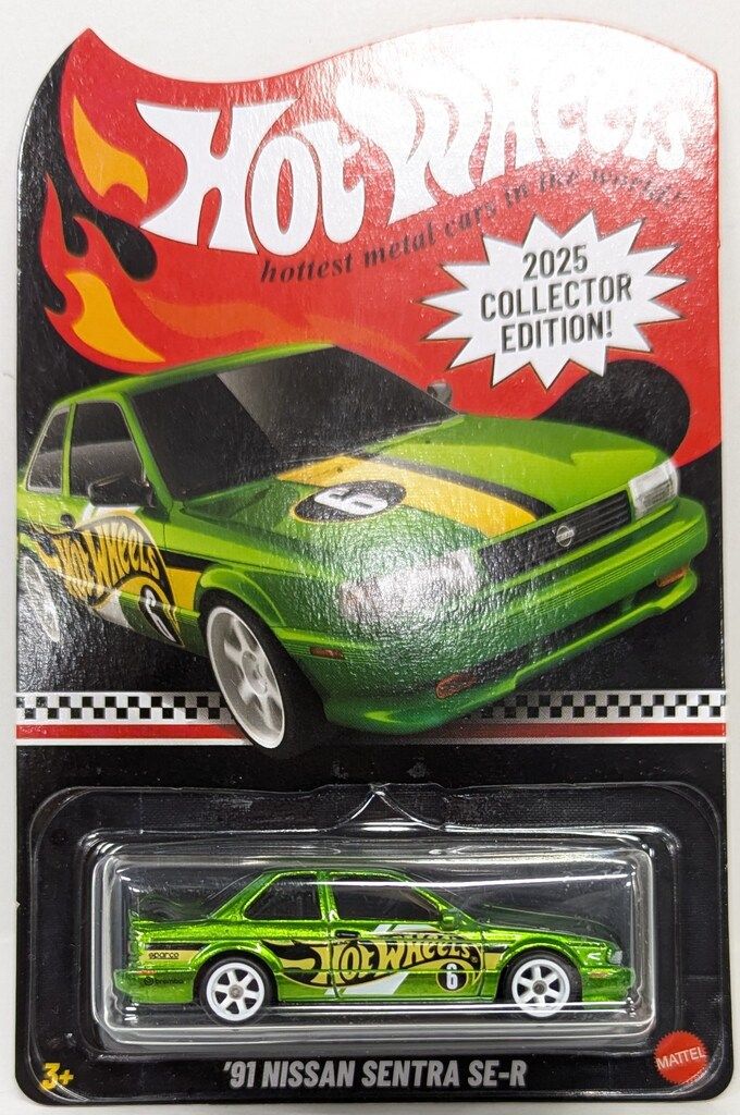 MATTEL HOTWHEELS 2025 COLLECTOR EDITION! JCB43 '91 NISSAN SENTRA