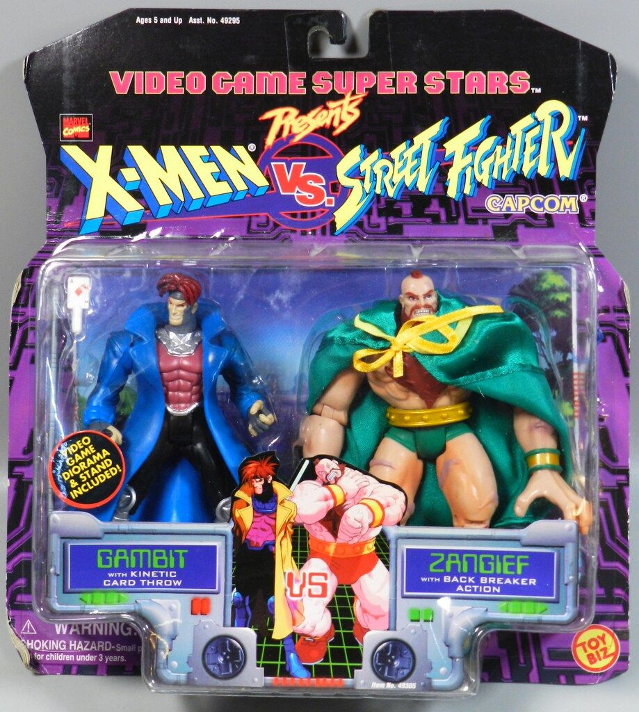 TOYBIZ VIDEO GAME SUPER STARS GAMBIT VS ZANGIEF ゲーム・おもちゃ