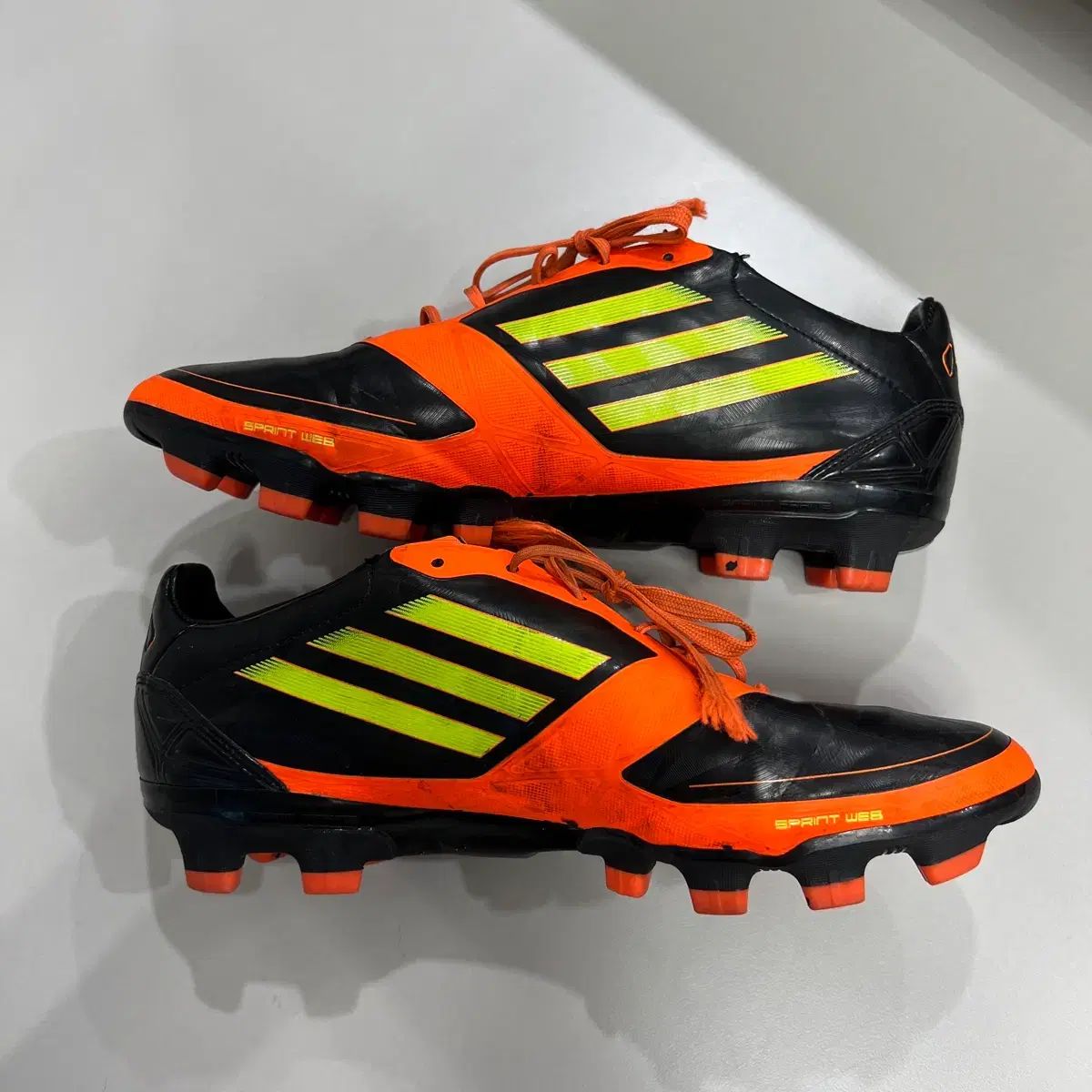 265 アディダス F 50 アディゼロ HG オレンジ サッカーシューズ