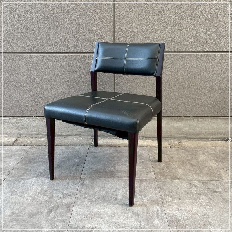 ダイニングチェア ブラック 1脚 イス 椅子 黒 おしゃれ リビングチェア ひじ掛けなし 肘なし CA 1211 2