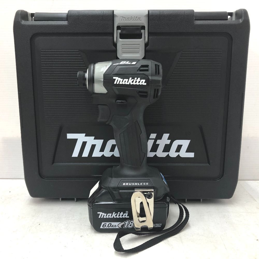 makita マキタ 18 V 6.0 Ah 充電式インパクトドライバ 黒 ケース 充電器 バッテリ セット