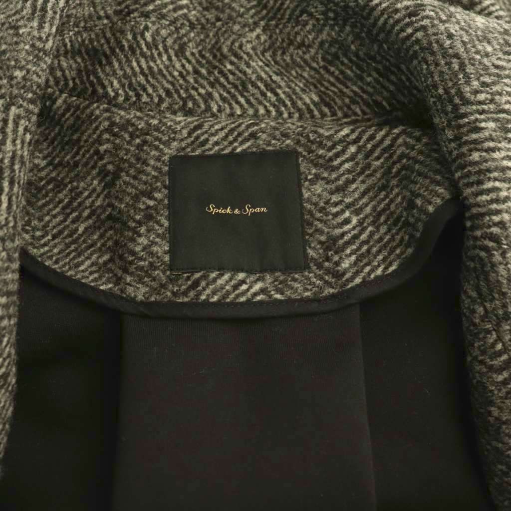 スピック&スパン Spick&Span Wスライバーヘリンボーンミドルコート