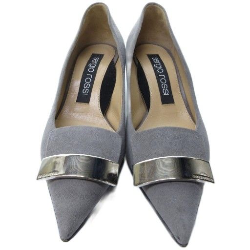 セルジオロッシ Sergio rossi sr1 パンプス スエード レザー ロゴ