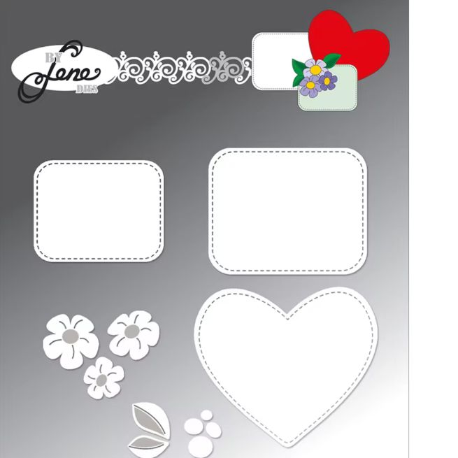 カッティングダイ お花とメッセージカード 3952 - メルカリ