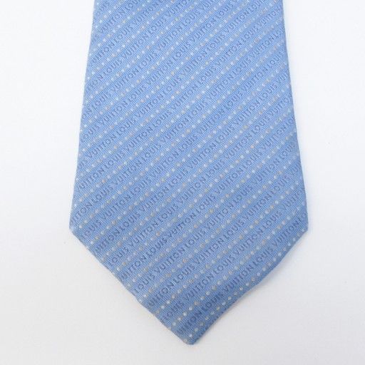 ルイヴィトン LOUIS VUITTON クラヴァット ネクタイ シルク ロゴ柄 ルイヴィトン LOUIS VUITTON クラヴァット ネクタイ シルク ロゴ柄