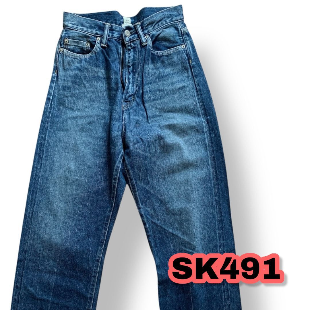 SEA シー デニムパンツ インディゴブルー色 レディースパンツ 管理SK 491