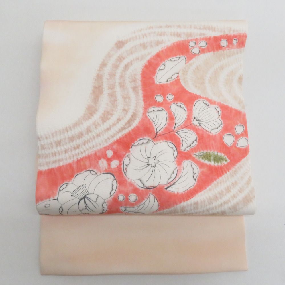 4点セット 辻が花柄小紋 ぼかし模様名古屋帯 正絹 小紋 帯揚げ 帯締め 辻が花小紋と名古屋帯4点セット742の通販 by こなじろう.'s shop｜ラクマ