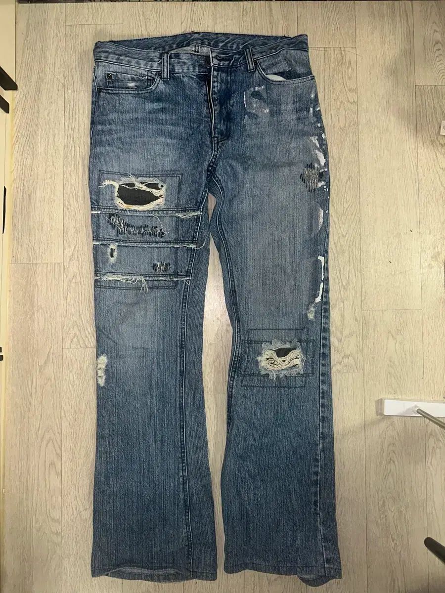 EDGE RUPERT Y2K デニムパンツ ボンテージデニム 00s エッジ 包帯 