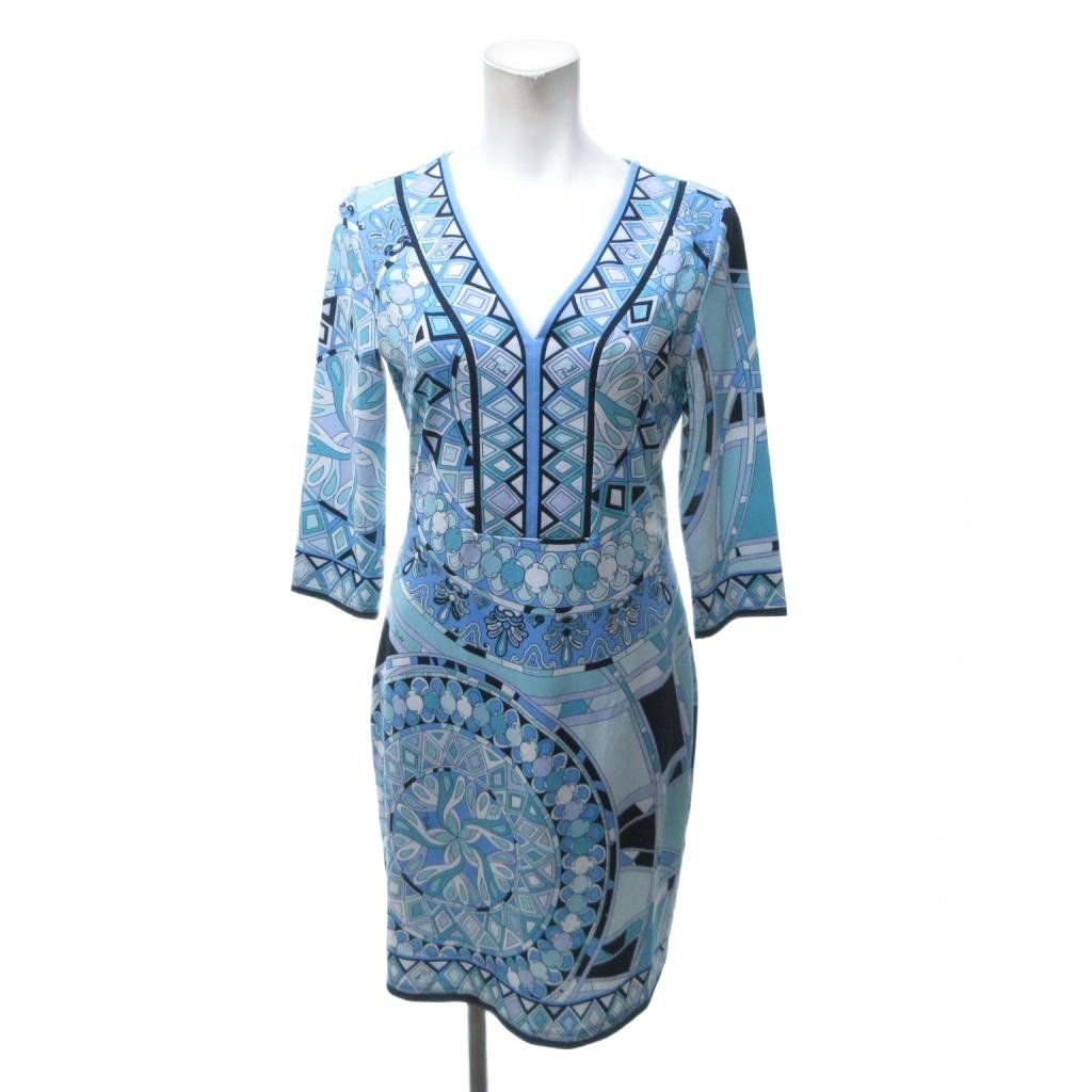 エミリオプッチ EMILIO PUCCI ワンピース ドレス ロング Vネック 総柄