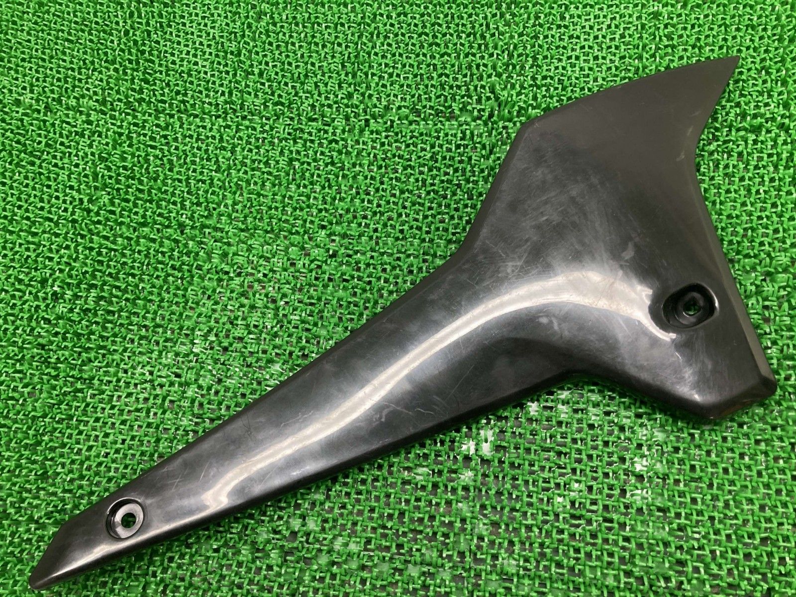 KLX250 DトラッカーX シュラウド 右 黒 社外 中古 バイク 部品 LX250S