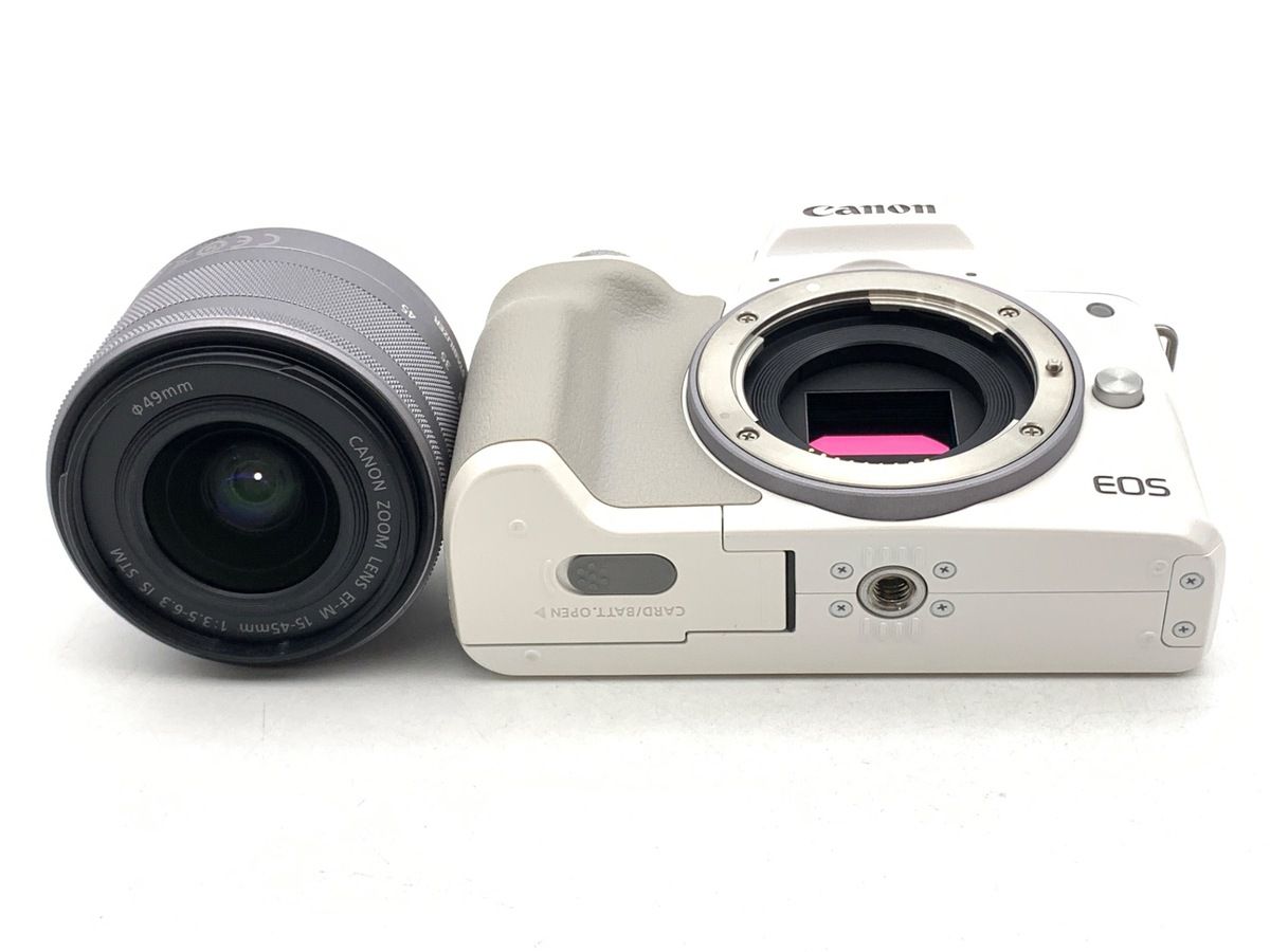  キヤノン EOS Kiss M EF 15 45 IS STM レンズキット ホワイト ミラーレス一眼 デジタルカメラ