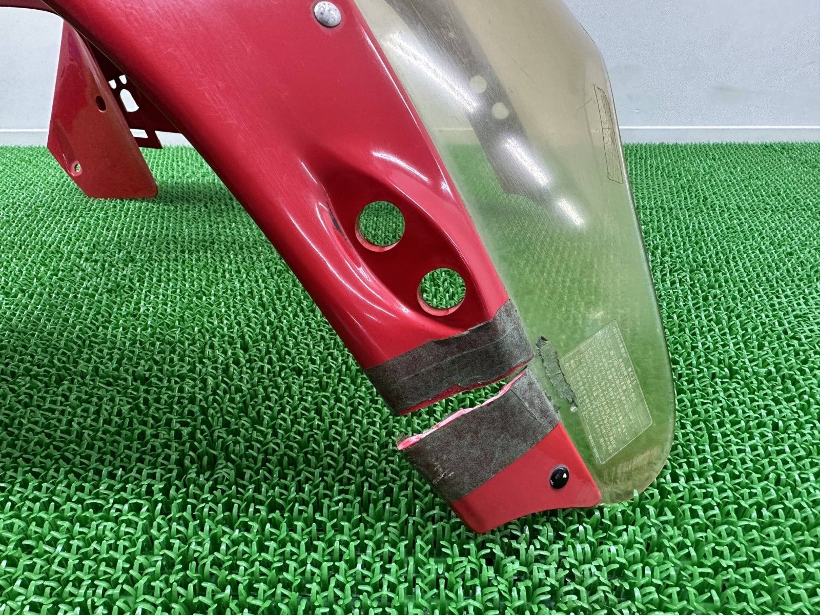 RVF400 アッパーカウル 赤 MR8 ホンダ 純正 中古 バイク 部品 NC35