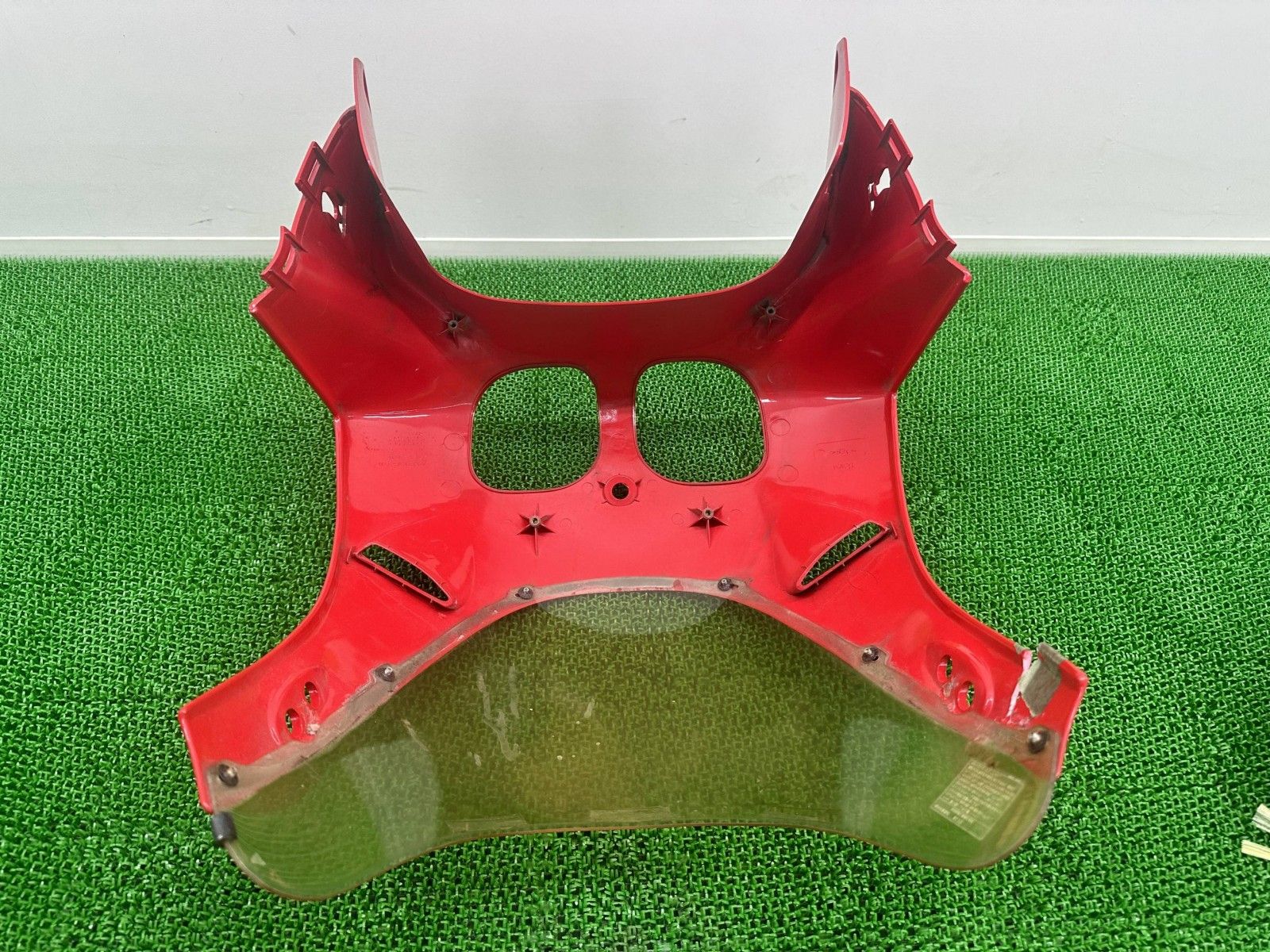 RVF400 アッパーカウル 赤 MR8 ホンダ 純正 中古 バイク 部品 NC35