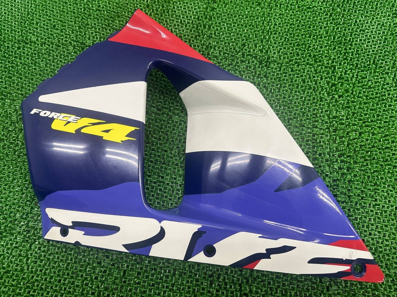 RVF400 サイドカウル 左 白 MR8 ホンダ 純正 中古 バイク 部品 NC35