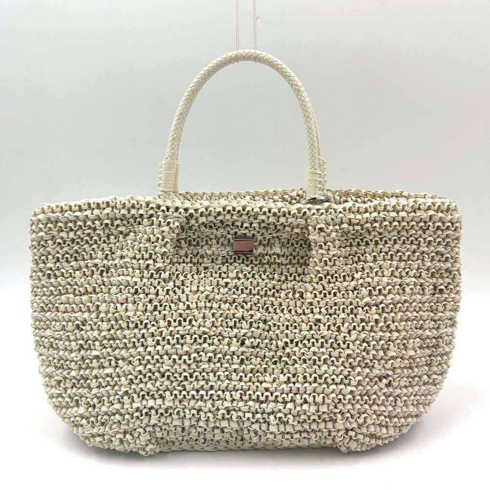 【未使用品】アンテプリマ カリーナ ワイヤーバッグ ラージ トートバッグ アンテプリマ カリーナ ラージ セミシャイニーホワイト ワイヤーバッグ