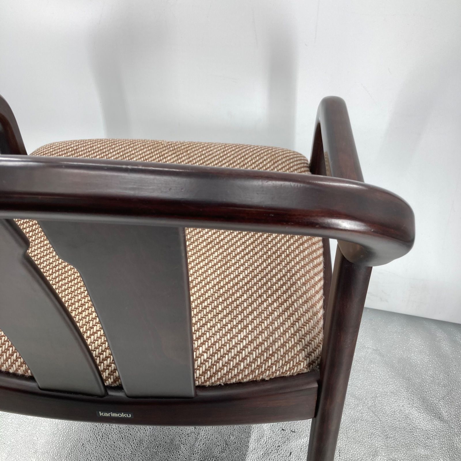karimoku カリモク オールドカリモク 肘付き ダイニングチェア アーム