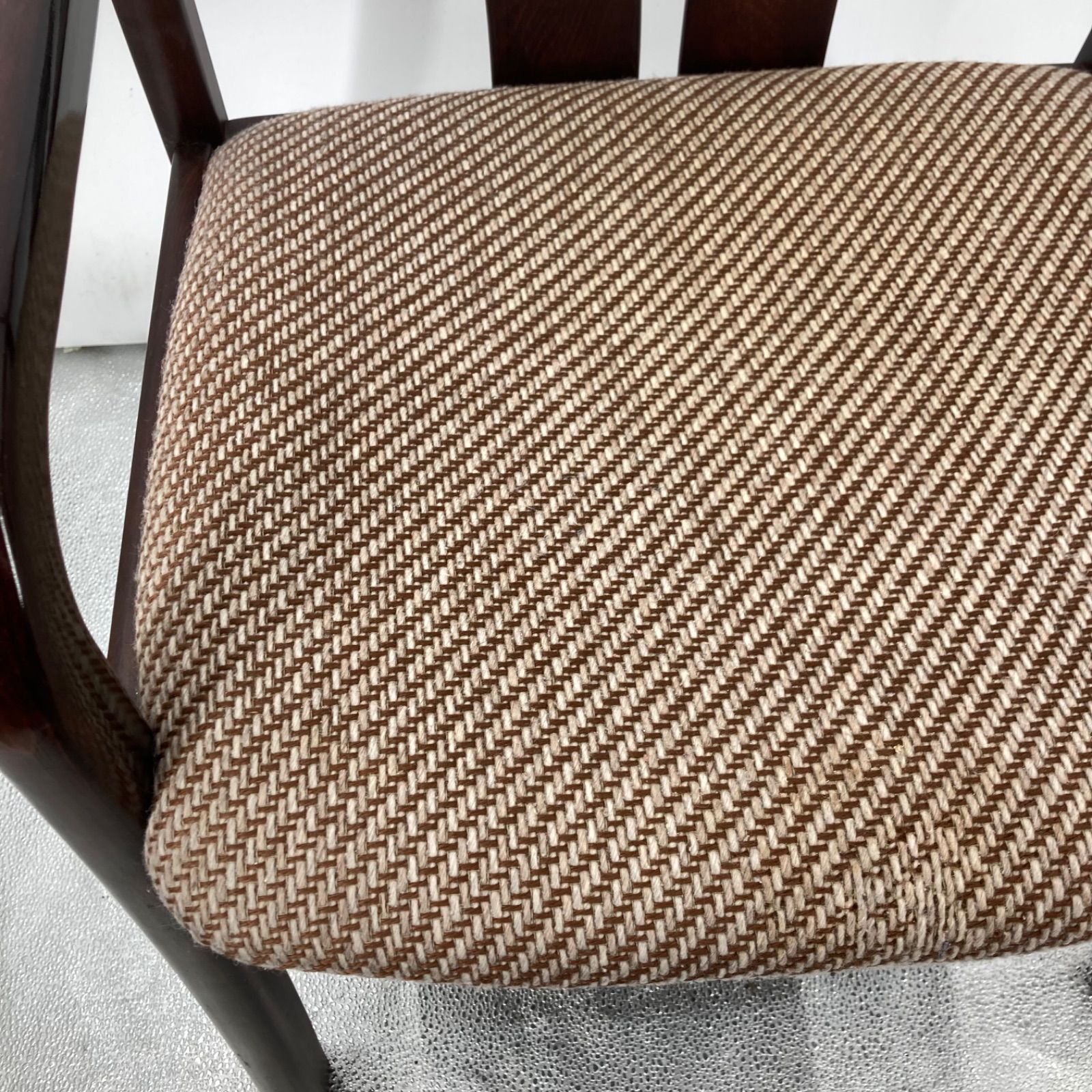 オールド カリモク アームチェア レトロ 肘付イス ④ karimoku カリモク オールドカリモク 肘付き ダイニングチェア アーム