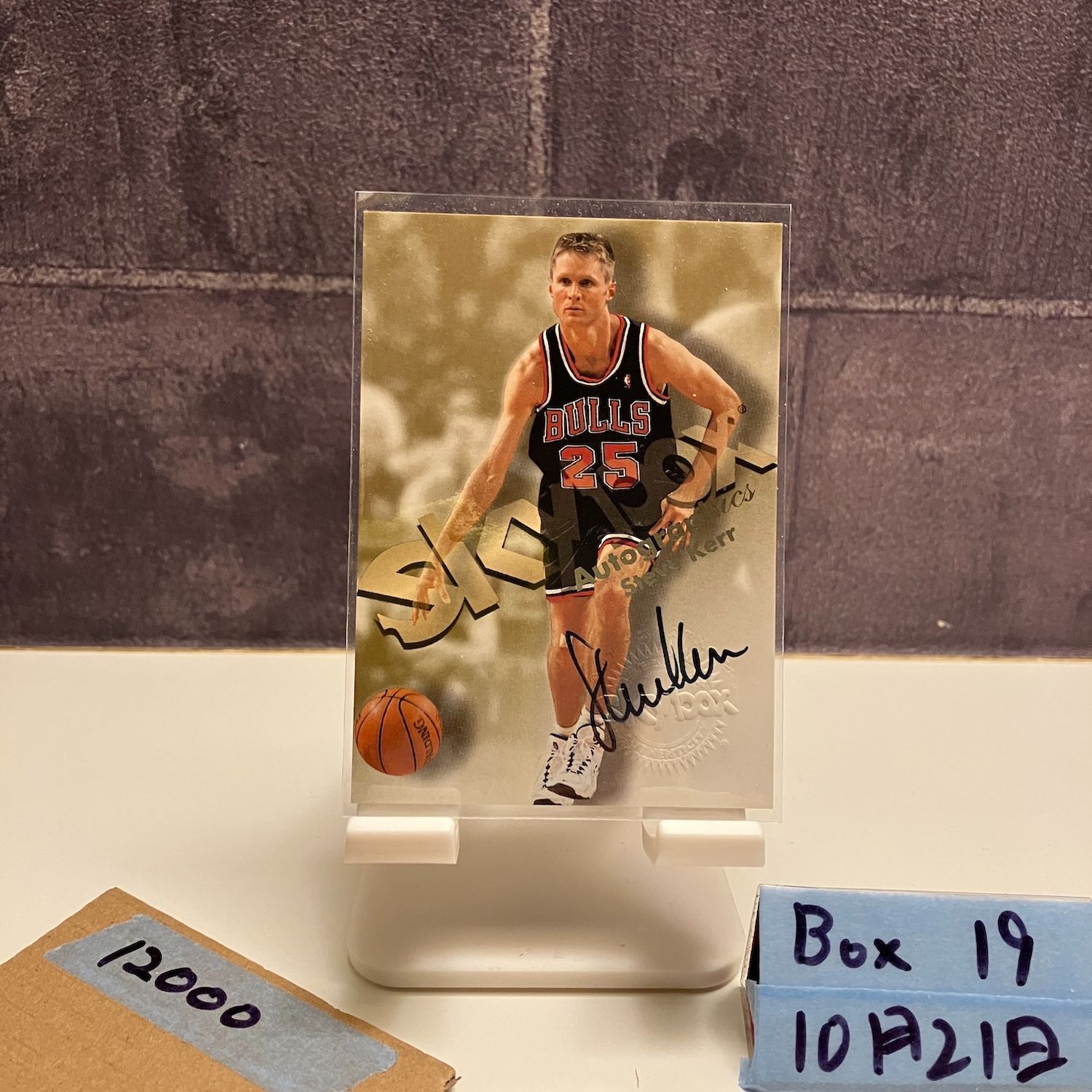 1998 99 SkyBox Steve Kerr 直筆サインカード Chicago Bulls カード