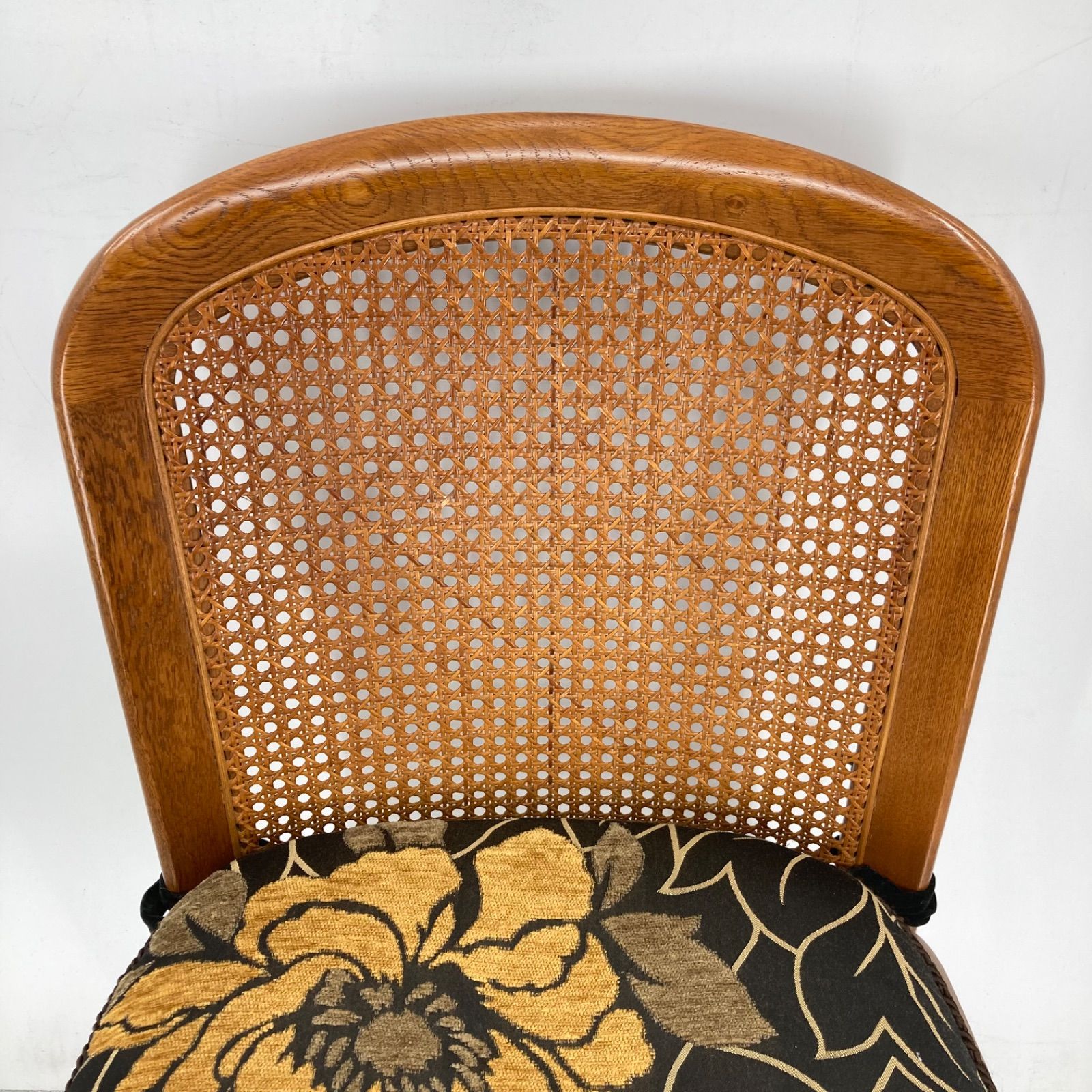 karimoku カリモク 籐張り ダイニングチェア 木製 オールドカリモク