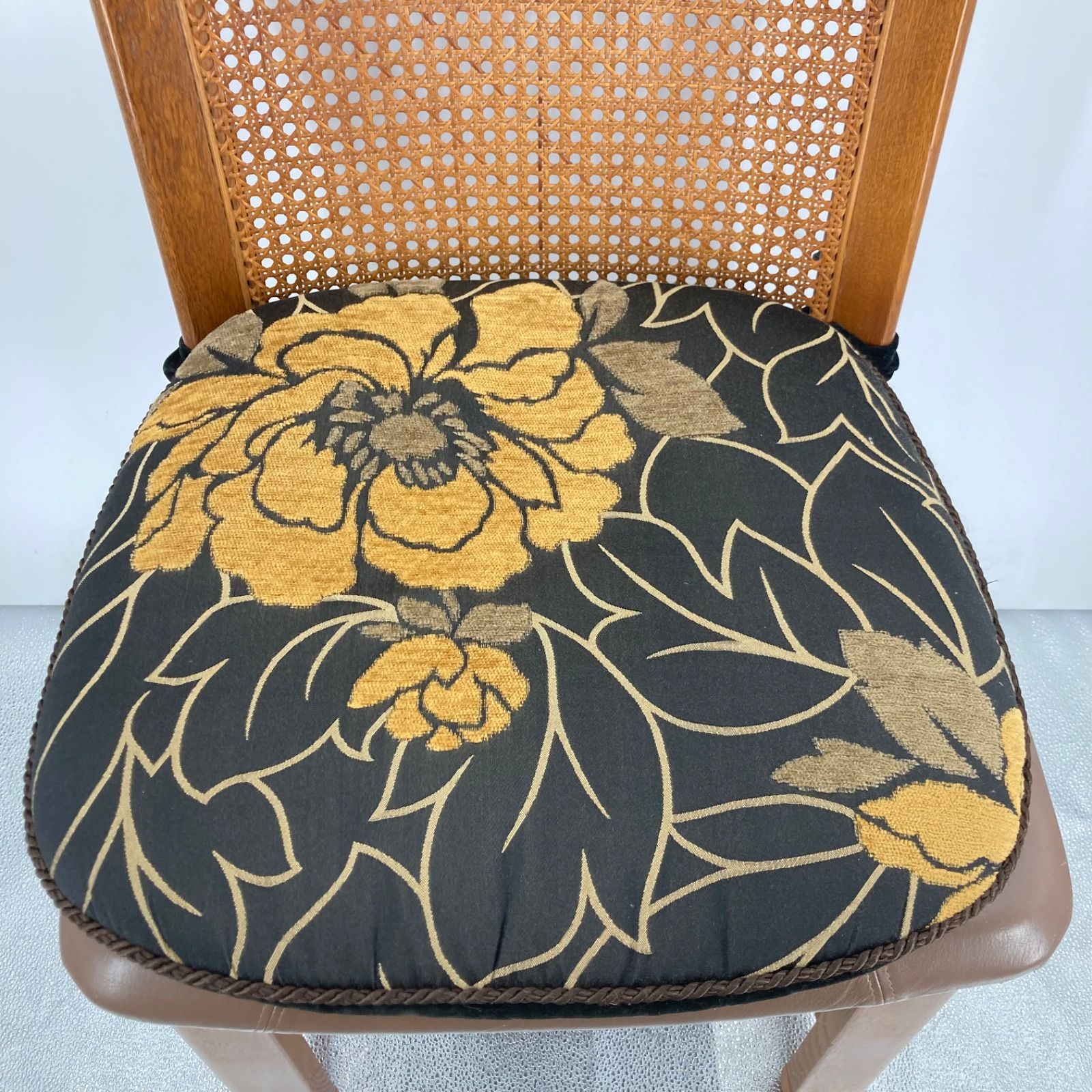 karimoku カリモク 籐張り ダイニングチェア 木製 オールドカリモク