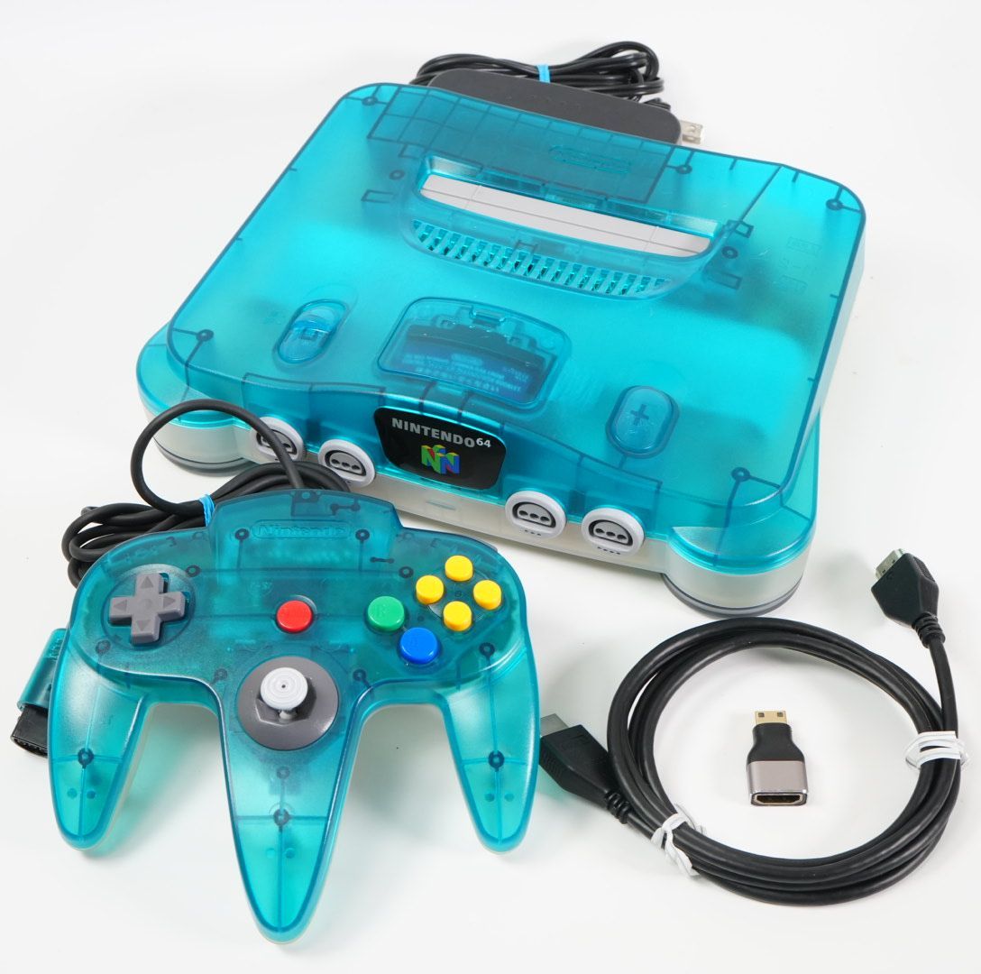 HDMI出力改造 ニンテンドー64 N 64 クリアブルー