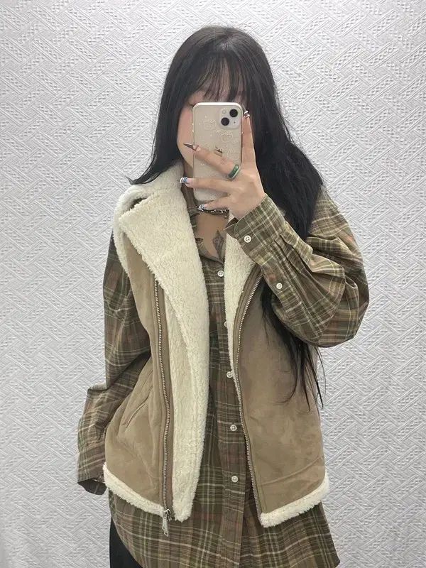 ポロラルフローレン ピンター感性 スウェード シープスキン ベスト 95 C 07647