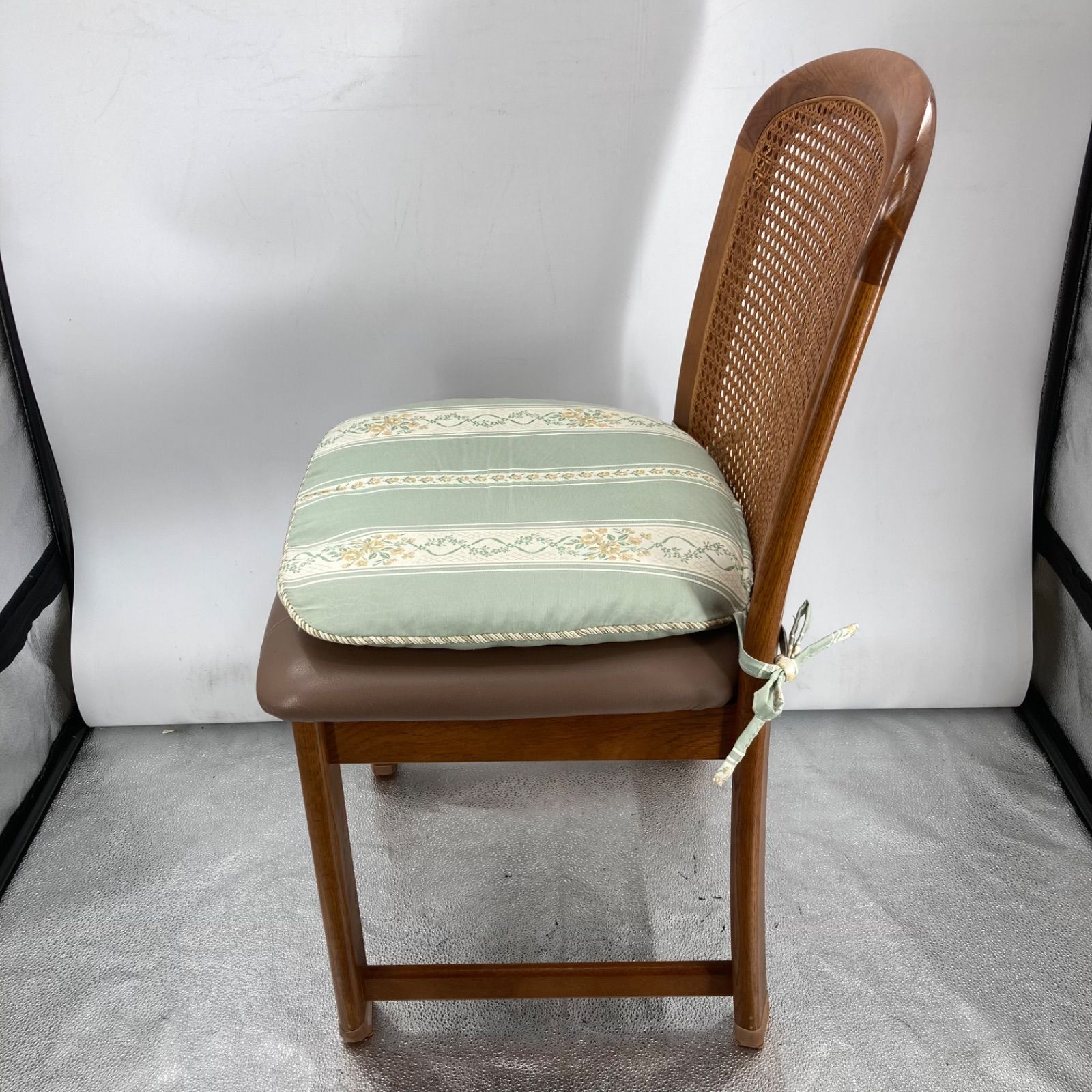 karimoku カリモク 籐張り ダイニングチェア 木製 オールドカリモク