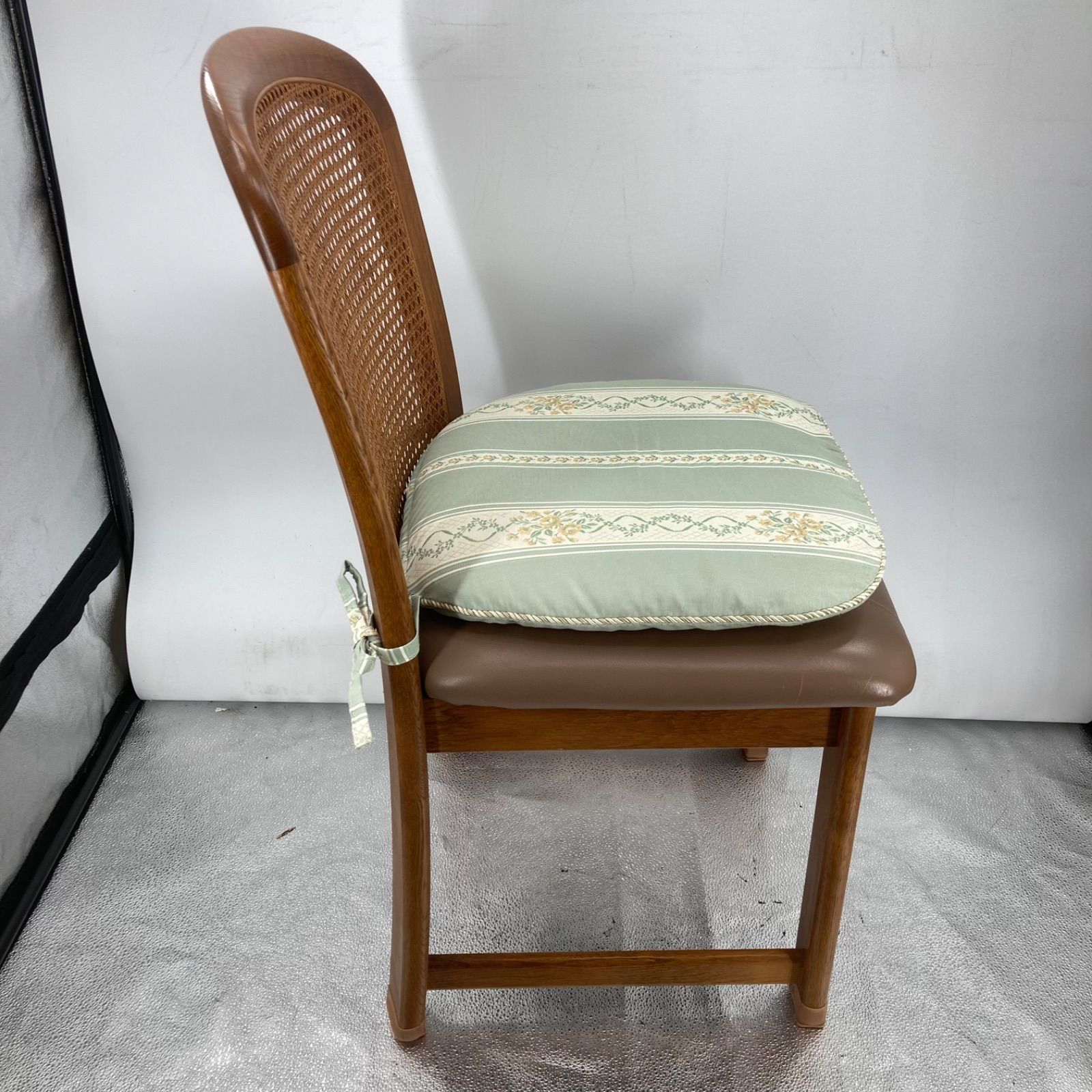 karimoku カリモク 籐張り ダイニングチェア 木製 オールドカリモク