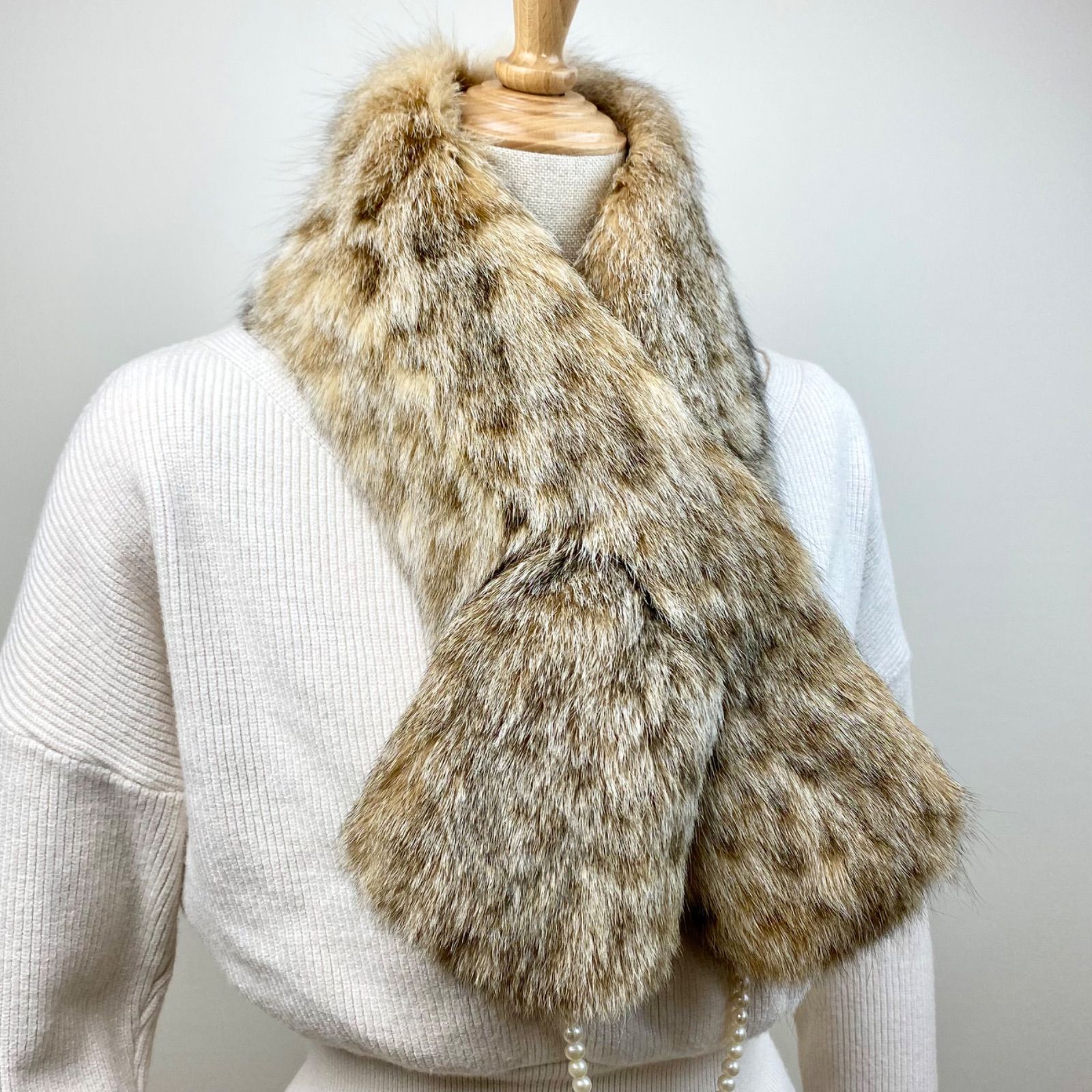 希少！！ 最上級✨LYNX CAT （リンクスキャット）両面毛皮 スリット