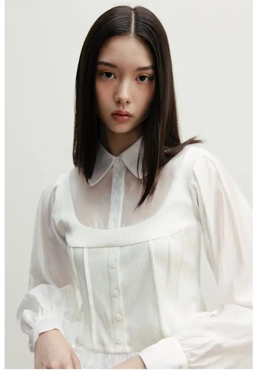 THETIS ピンタック ビスチェ ブラウス 159000