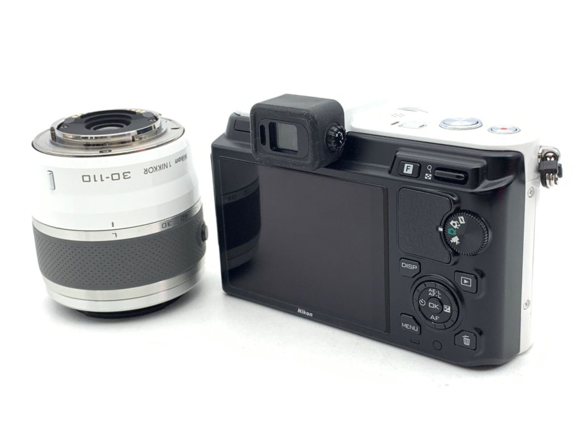 中古】 【並品】 ニコン Nikon1 V1 ダブルズームキット ホワイト